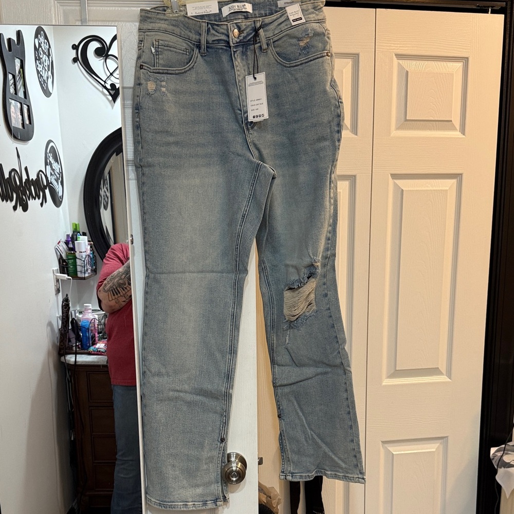 Judy Blue Light Blue Boyfriend Jeans
